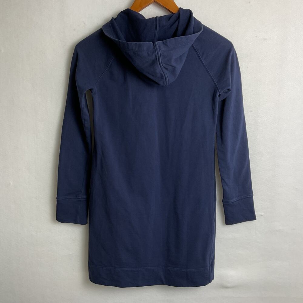 Lilly Pulitzer Skipper Hooded Popover Dress Three Quarter Zip Navy Blue XXS - Picture 6 of 12